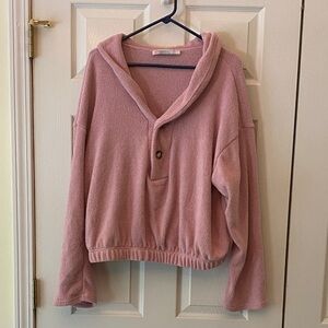 Cozy Pink Pullover Hoodie